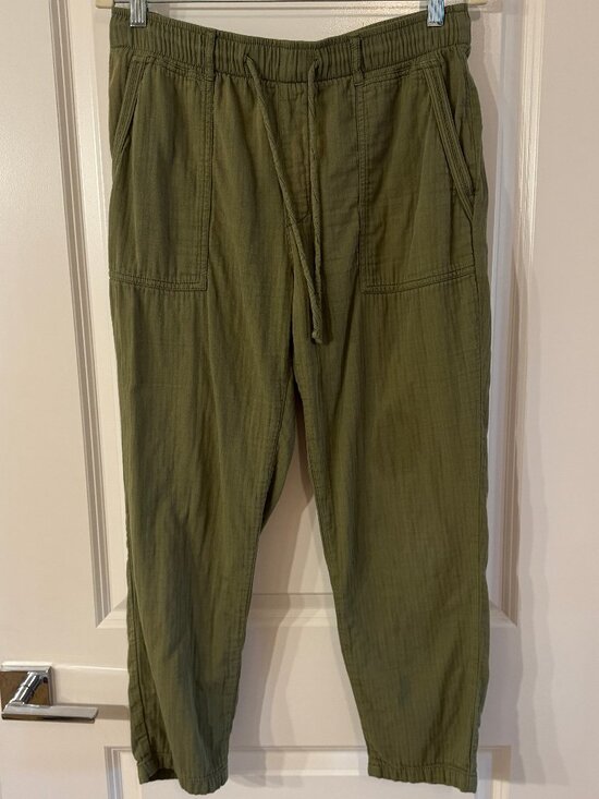 Olive Green Cotton Joggers, Medium Old Navy Project Pants - Picture 5 of 11